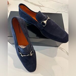 Magnanni Tazon Suede Loafer - Navy 10.5 US / 43.5 EU